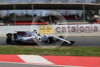 World © Octane Photographic Ltd. Formula 1 - Winter Test 2. Lance Stroll - Williams Martini Racing FW40. Circuit de Barcelona-Catalunya. Thursday 9th March 2017. Digital Ref: 1786CB1D2933