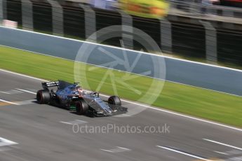 World © Octane Photographic Ltd. Formula 1 - Winter Test 2. Esteban Ocon - Sahara Force India VJM10. Circuit de Barcelona-Catalunya. Thursday 9th March 2017. Digital Ref:1786CB1D3081