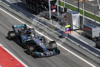 World © Octane Photographic Ltd. Formula 1 - Winter Test 2. Valtteri Bottas - Mercedes AMG Petronas F1 W08 EQ Energy+. Circuit de Barcelona-Catalunya. Thursday 9th March 2017. Digital Ref:1786CB1D3112