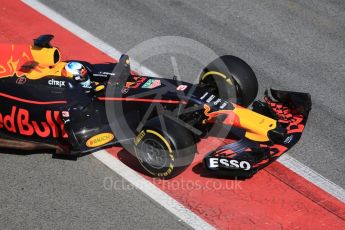 World © Octane Photographic Ltd. Formula 1 - Winter Test 2. Daniel Ricciardo - Red Bull Racing RB13. Circuit de Barcelona-Catalunya. Thursday 9th March 2017. Digital Ref:1786CB1D3154