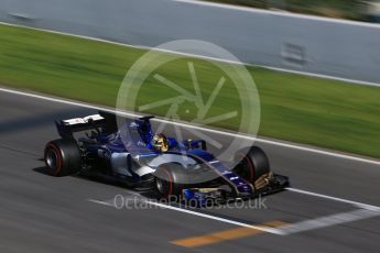 World © Octane Photographic Ltd. Formula 1 - Winter Test 2. Pascal Wehrlein – Sauber F1 Team C36. Circuit de Barcelona-Catalunya. Thursday 9th March 2017. Digital Ref:1786CB1D3330
