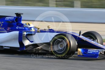 World © Octane Photographic Ltd. Formula 1 - Winter Test 2. Marcus Ericsson – Sauber F1 Team C36. Circuit de Barcelona-Catalunya. Thursday 9th March 2017. Digital Ref:1786CB1D6369