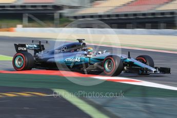 World © Octane Photographic Ltd. Formula 1 - Winter Test 2. Lewis Hamilton - Mercedes AMG Petronas F1 W08 EQ Energy+. Circuit de Barcelona-Catalunya. Thursday 9th March 2017. Digital Ref:1786CB1D6371