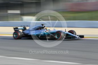 World © Octane Photographic Ltd. Formula 1 - Winter Test 2. Lewis Hamilton - Mercedes AMG Petronas F1 W08 EQ Energy+. Circuit de Barcelona-Catalunya. Thursday 9th March 2017. Digital Ref:1786CB1D6387