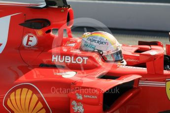 World © Octane Photographic Ltd. Formula 1 - Winter Test 2. Sebastian Vettel - Scuderia Ferrari SF70H. Circuit de Barcelona-Catalunya. Thursday 9th March 2017. Digital Ref: 1786CB1D6579