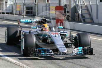 World © Octane Photographic Ltd. Formula 1 - Winter Test 2. Lewis Hamilton - Mercedes AMG Petronas F1 W08 EQ Energy+. Circuit de Barcelona-Catalunya. Thursday 9th March 2017. Digital Ref: 1786CB1D6617