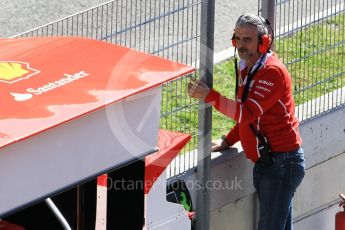 World © Octane Photographic Ltd. Formula 1 - Winter Test 2. Maurizio Arrivabene – Managing Director and Team Principal of Scuderia Ferrari. Circuit de Barcelona-Catalunya. Thursday 9th March 2017. Digital Ref:1786CB1D6658