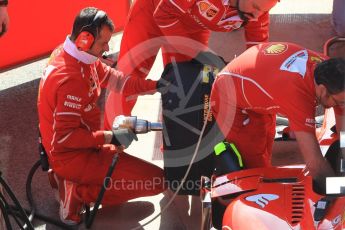 World © Octane Photographic Ltd. Formula 1 - Winter Test 2. Sebastian Vettel - Scuderia Ferrari SF70H. Circuit de Barcelona-Catalunya. Thursday 9th March 2017. Digital Ref:1786CB1D6661
