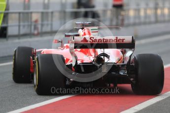 World © Octane Photographic Ltd. Formula 1 - Winter Test 2. Sebastian Vettel - Scuderia Ferrari SF70H. Circuit de Barcelona-Catalunya. Thursday 9th March 2017. Digital Ref: 1786LB1D4790