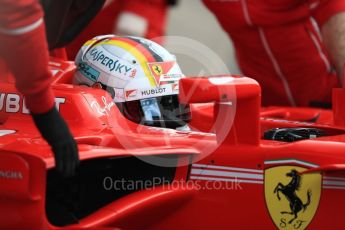 World © Octane Photographic Ltd. Formula 1 - Winter Test 2. Sebastian Vettel - Scuderia Ferrari SF70H. Circuit de Barcelona-Catalunya. Thursday 9th March 2017. Digital Ref: 1786LB1D4851