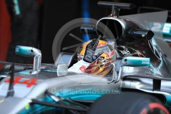 World © Octane Photographic Ltd. Formula 1 - Winter Test 2. Lewis Hamilton - Mercedes AMG Petronas F1 W08 EQ Energy+. Circuit de Barcelona-Catalunya. Thursday 9th March 2017. Digital Ref: 1786LB1D4895