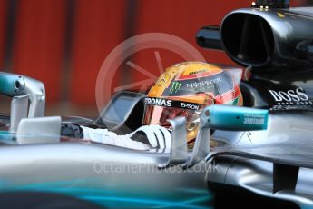 World © Octane Photographic Ltd. Formula 1 - Winter Test 2. Lewis Hamilton - Mercedes AMG Petronas F1 W08 EQ Energy+. Circuit de Barcelona-Catalunya. Thursday 9th March 2017. Digital Ref: 1786LB1D4900