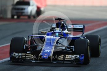 World © Octane Photographic Ltd. Formula 1 - Winter Test 2. Marcus Ericsson – Sauber F1 Team C36. Circuit de Barcelona-Catalunya. Thursday 9th March 2017. Digital Ref: 1786LB1D5083