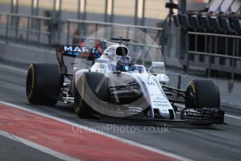 World © Octane Photographic Ltd. Formula 1 - Winter Test 2. Lance Stroll - Williams Martini Racing FW40. Circuit de Barcelona-Catalunya. Thursday 9th March 2017. Digital Ref: 1786LB1D5351