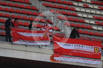 World © Octane Photographic Ltd. Formula 1 - Winter Test 2. Scuderia Ferrari flags. Circuit de Barcelona-Catalunya. Thursday 9th March 2017. Digital Ref: 1786LB1D5533