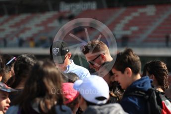 World © Octane Photographic Ltd. Formula 1 - Winter Test 2. Oakland Raiders players in the paddock. Circuit de Barcelona-Catalunya. Thursday 9th March 2017. Digital Ref: 1786LB1D5557