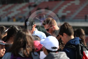 World © Octane Photographic Ltd. Formula 1 - Winter Test 2. Oakland Raiders players in the paddock. Circuit de Barcelona-Catalunya. Thursday 9th March 2017. Digital Ref: 1786LB1D5561