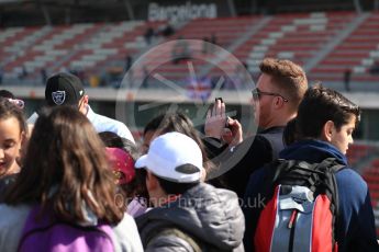 World © Octane Photographic Ltd. Formula 1 - Winter Test 2. Oakland Raiders players in the paddock. Circuit de Barcelona-Catalunya. Thursday 9th March 2017. Digital Ref: 1786LB1D5578