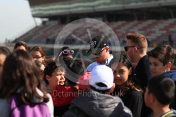 World © Octane Photographic Ltd. Formula 1 - Winter Test 2. Oakland Raiders players in the paddock. Circuit de Barcelona-Catalunya. Thursday 9th March 2017. Digital Ref: 1786LB1D5585