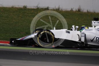 World © Octane Photographic Ltd. Formula 1 - Winter Test 2. Felipe Massa - Williams Martini Racing FW40. Circuit de Barcelona-Catalunya. Thursday 9th March 2017. Digital Ref:1786LB1D5847