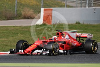 World © Octane Photographic Ltd. Formula 1 - Winter Test 2. Sebastian Vettel - Scuderia Ferrari SF70H. Circuit de Barcelona-Catalunya. Thursday 9th March 2017. Digital Ref:1786LB1D6132