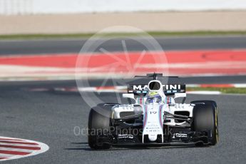 World © Octane Photographic Ltd. Formula 1 - Winter Test 2. Felipe Massa - Williams Martini Racing FW40. Circuit de Barcelona-Catalunya. Thursday 9th March 2017. Digital Ref:1786LB1D6310