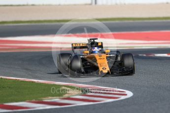 World © Octane Photographic Ltd. Formula 1 - Winter Test 2. Jolyon Palmer - Renault Sport F1 Team R.S.17. Circuit de Barcelona-Catalunya. Thursday 9th March 2017. Digital Ref:1786LB1D6359