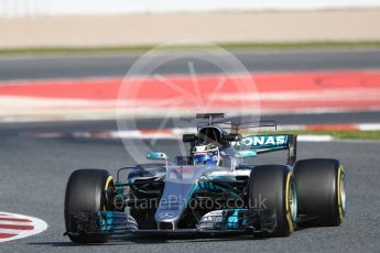 World © Octane Photographic Ltd. Formula 1 - Winter Test 2. Valtteri Bottas - Mercedes AMG Petronas F1 W08 EQ Energy+. Circuit de Barcelona-Catalunya. Thursday 9th March 2017. Digital Ref:1786LB1D6469