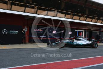 World © Octane Photographic Ltd. Formula 1 - Winter Test 2. Lewis Hamilton - Mercedes AMG Petronas F1 W08 EQ Energy+. Circuit de Barcelona-Catalunya. Thursday 9th March 2017. Digital Ref: 1786LB5D9775