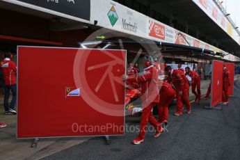 World © Octane Photographic Ltd. Formula 1 - Winter Test 2. Sebastian Vettel - Scuderia Ferrari SF70H. Circuit de Barcelona-Catalunya. Thursday 9th March 2017. Digital Ref: 1786LB5D9810