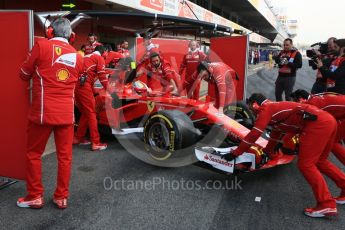 World © Octane Photographic Ltd. Formula 1 - Winter Test 2. Sebastian Vettel - Scuderia Ferrari SF70H. Circuit de Barcelona-Catalunya. Thursday 9th March 2017. Digital Ref: 1786LB5D9823