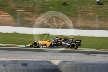 World © Octane Photographic Ltd. Formula 1 - Winter Test 2. Jolyon Palmer - Renault Sport F1 Team R.S.17. Circuit de Barcelona-Catalunya. Thursday 9th March 2017. Digital Ref:1786LB5D9942