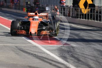 World © Octane Photographic Ltd. Formula 1 - Winter Test 2. Fernando Alonso - McLaren Honda MCL32. Circuit de Barcelona-Catalunya. Friday 10th March 2017. Digital Ref:1787CB1D3575