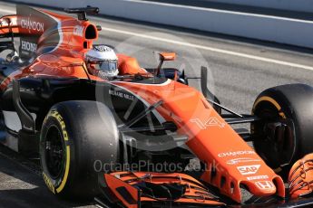World © Octane Photographic Ltd. Formula 1 - Winter Test 2. Fernando Alonso - McLaren Honda MCL32. Circuit de Barcelona-Catalunya. Friday 10th March 2017. Digital Ref:1787CB1D3592