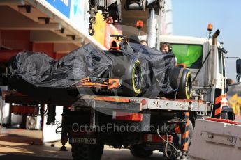 World © Octane Photographic Ltd. Formula 1 - Winter Test 2. Fernando Alonso - McLaren Honda MCL32, stop 1. Circuit de Barcelona-Catalunya. Friday 10th March 2017. Digital Ref:1787CB1D3633