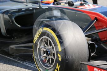 World © Octane Photographic Ltd. Formula 1 - Winter Test 2. Romain Grosjean - Haas F1 Team VF-17. Circuit de Barcelona-Catalunya. Friday 10th March 2017. Digital Ref:1787CB1D3644
