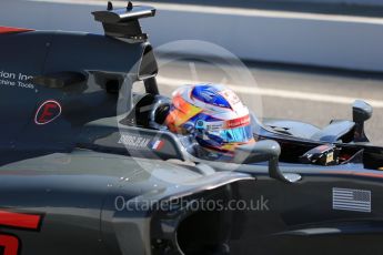 World © Octane Photographic Ltd. Formula 1 - Winter Test 2. Romain Grosjean - Haas F1 Team VF-17. Circuit de Barcelona-Catalunya. Friday 10th March 2017. Digital Ref:1787CB1D3647