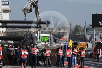 World © Octane Photographic Ltd. Formula 1 - Winter Test 2. Fernando Alonso - McLaren Honda MCL32, stop 1. Circuit de Barcelona-Catalunya. Friday 10th March 2017. Digital Ref:1787CB1D3653