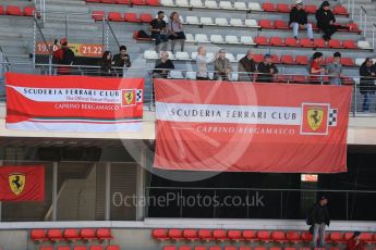 World © Octane Photographic Ltd. Formula 1 - Winter Test 2. Scuderia Ferrari fans' flags. Circuit de Barcelona-Catalunya. Friday 10th March 2017. Digital Ref:1787CB1D3689