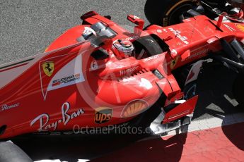 World © Octane Photographic Ltd. Formula 1 - Winter Test 2. Kimi Raikkonen - Scuderia Ferrari SF70H. Circuit de Barcelona-Catalunya. Friday 10th March 2017. Digital Ref:1787CB1D3706
