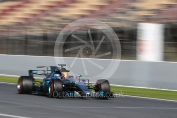 World © Octane Photographic Ltd. Formula 1 - Winter Test 2. Lewis Hamilton - Mercedes AMG Petronas F1 W08 EQ Energy+. Circuit de Barcelona-Catalunya. Friday 10th March 2017. Digital Ref:1787CB1D3842