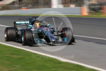 World © Octane Photographic Ltd. Formula 1 - Winter Test 2. Lewis Hamilton - Mercedes AMG Petronas F1 W08 EQ Energy+. Circuit de Barcelona-Catalunya. Friday 10th March 2017. Digital Ref:1787CB1D3854
