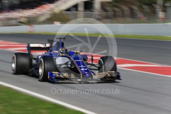 World © Octane Photographic Ltd. Formula 1 - Winter Test 2. Pascal Wehrlein – Sauber F1 Team C36. Circuit de Barcelona-Catalunya. Friday 10th March 2017. Digital Ref:1787CB1D3858