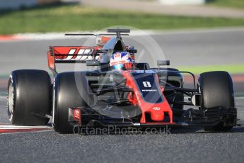 World © Octane Photographic Ltd. Formula 1 - Winter Test 2. Romain Grosjean - Haas F1 Team VF-17. Circuit de Barcelona-Catalunya. Friday 10th March 2017. Digital Ref:1787CB1D6700