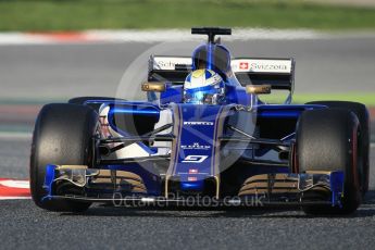 World © Octane Photographic Ltd. Formula 1 - Winter Test 2. Marcus Ericsson – Sauber F1 Team C36. Circuit de Barcelona-Catalunya. Friday 10th March 2017. Digital Ref:1787CB1D6767