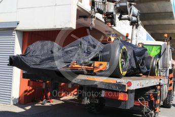 World © Octane Photographic Ltd. Formula 1 - Winter Test 2. Fernando Alonso - McLaren Honda MCL32, stop 1. Circuit de Barcelona-Catalunya. Friday 10th March 2017. Digital Ref:1787CB1D6985