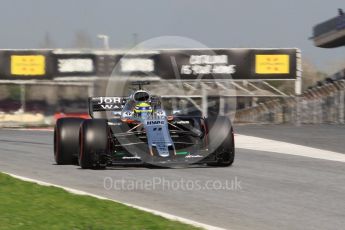 World © Octane Photographic Ltd. Formula 1 - Winter Test 2. Sergio Perez - Sahara Force India VJM10. Circuit de Barcelona-Catalunya. Friday 10th March 2017. Digital Ref:1787CB1D6995