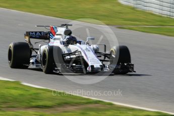 World © Octane Photographic Ltd. Formula 1 - Winter Test 2. Lance Stroll - Williams Martini Racing FW40. Circuit de Barcelona-Catalunya. Friday 10th March 2017. Digital Ref:1787CB1D7032