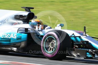 World © Octane Photographic Ltd. Formula 1 - Winter Test 2. Lewis Hamilton - Mercedes AMG Petronas F1 W08 EQ Energy+. Circuit de Barcelona-Catalunya. Friday 10th March 2017. Digital Ref:1787CB1D7074