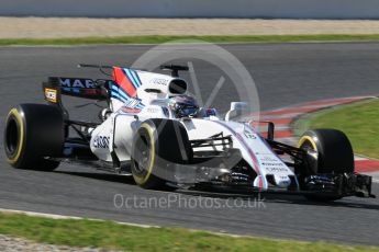World © Octane Photographic Ltd. Formula 1 - Winter Test 2. Lance Stroll - Williams Martini Racing FW40. Circuit de Barcelona-Catalunya. Friday 10th March 2017. Digital Ref:1787CB1D7237